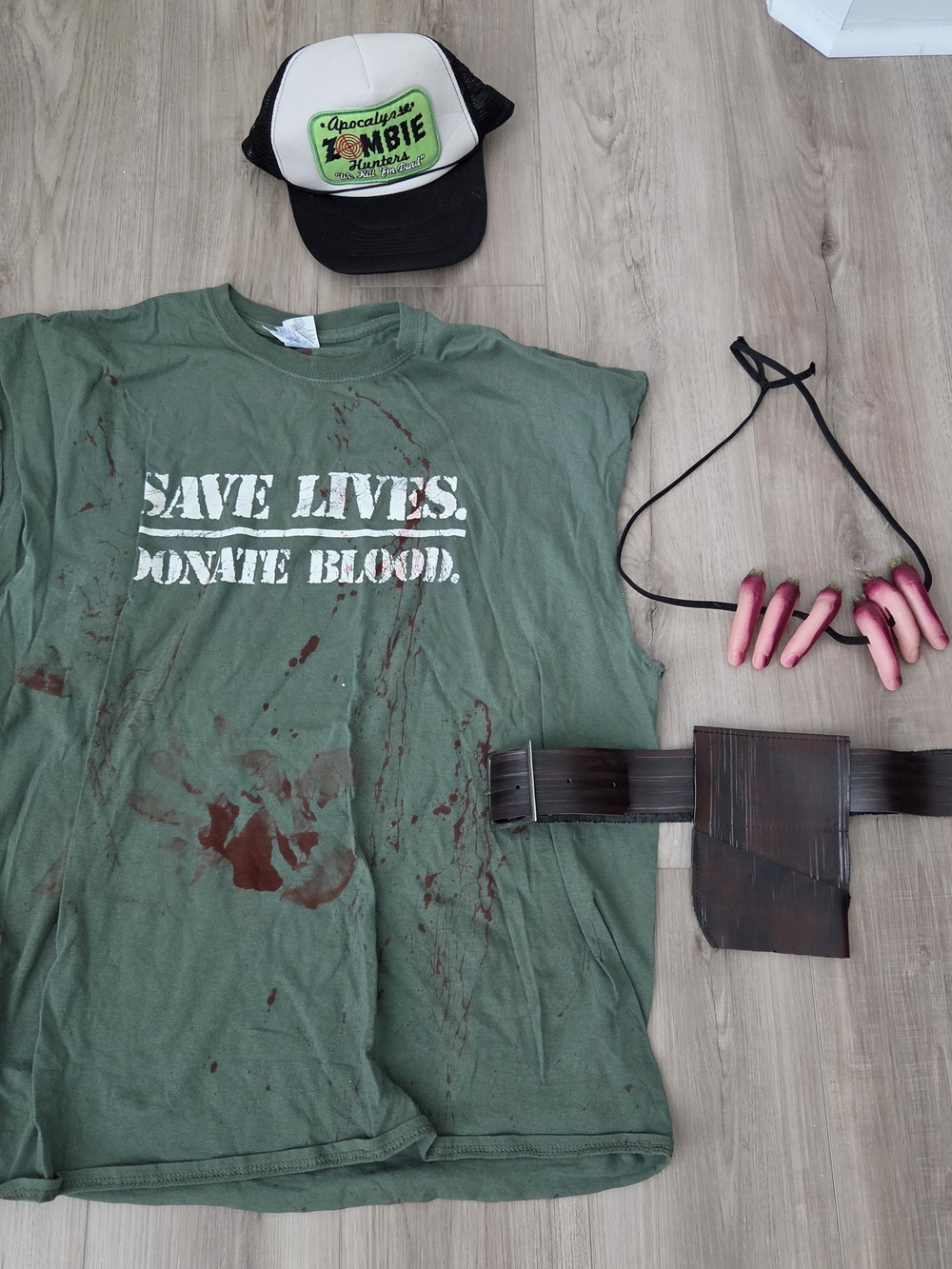 Halloween costume zombie hunter men's